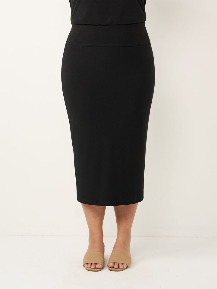 1023 Long Stretch Jersey Skirt