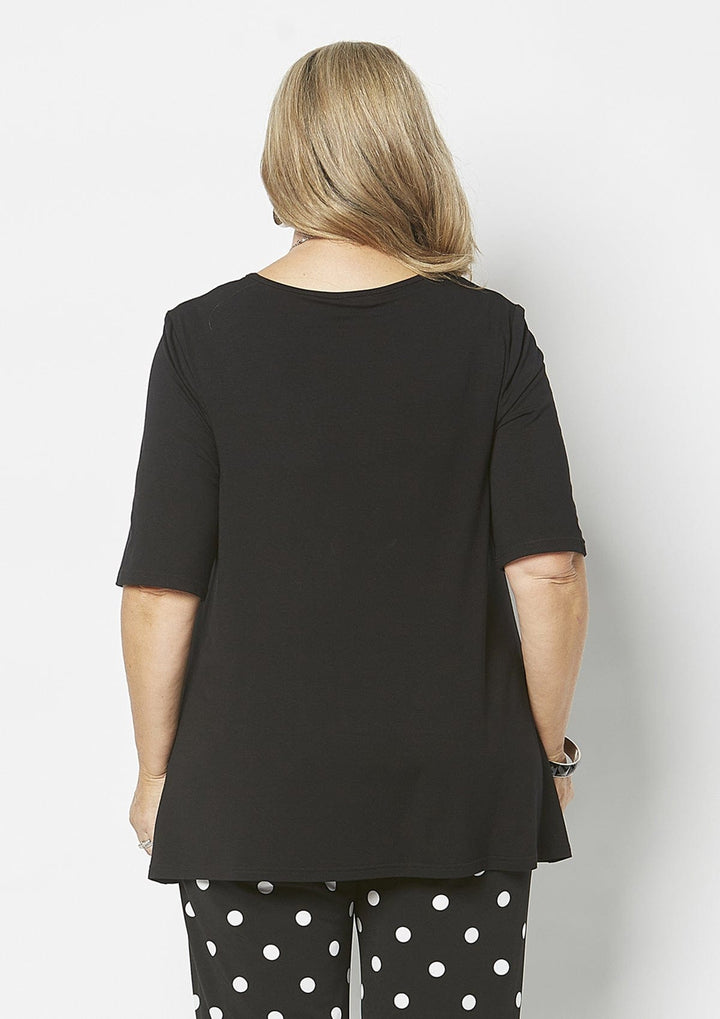 Basic Black Jersey Top