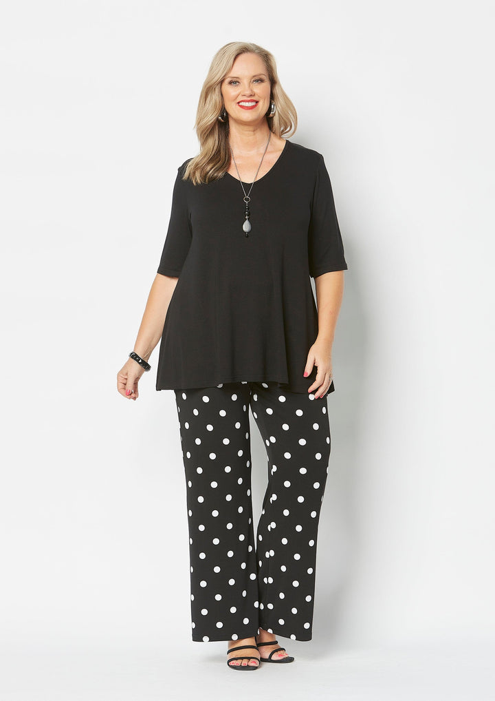 Basic Black Jersey Top