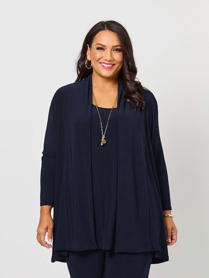 1135 Open Front Jersey Jacket
