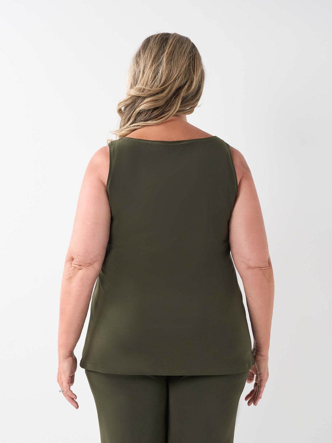 Olive Jersey Regular Cami
