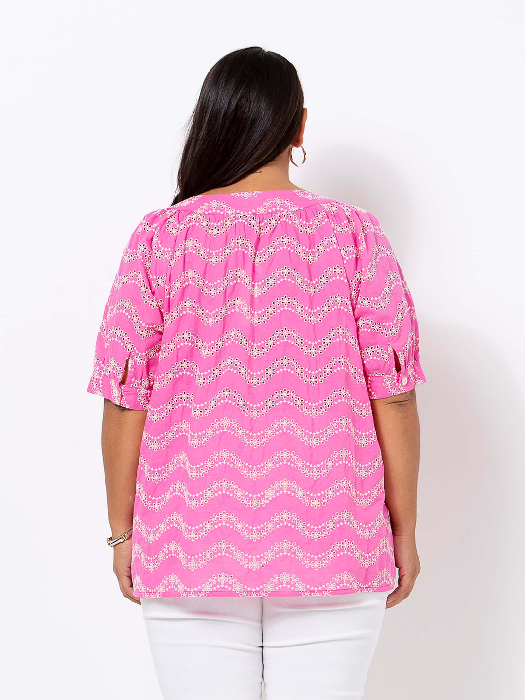 Pretty Pink Broderie Top