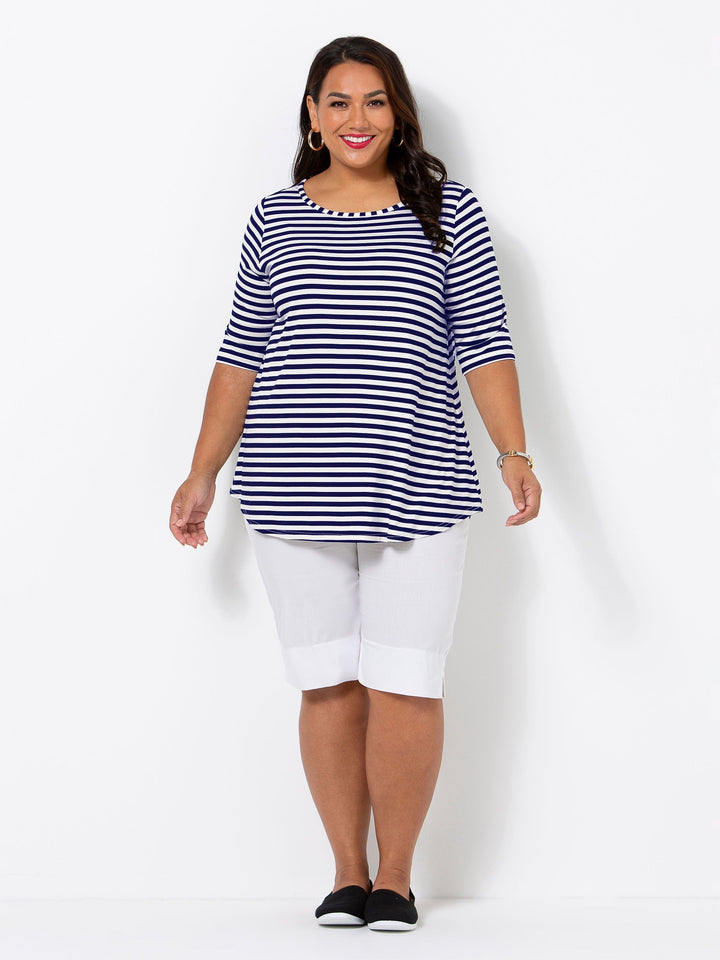 Navy Stripe Tee