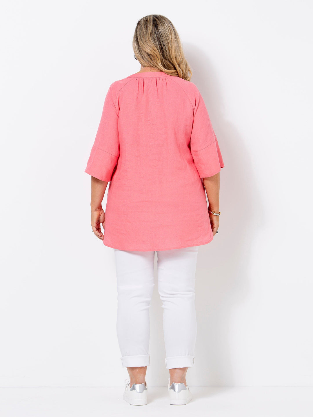 Rosy Pink Linen Top