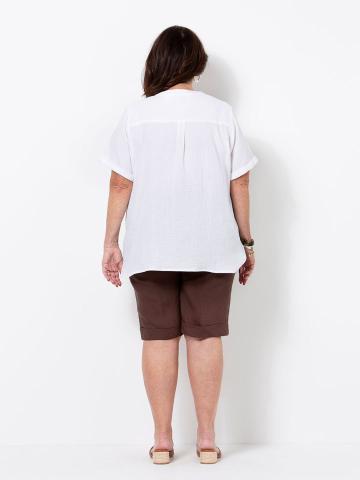 Cocoa Linen Shorts