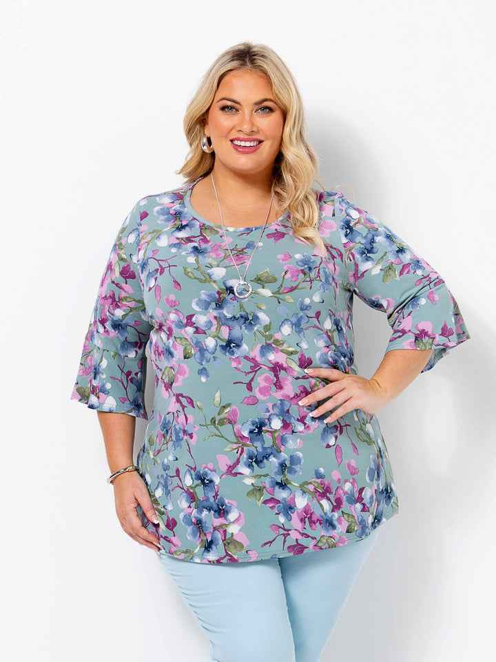 Apple Blossom Frill Top