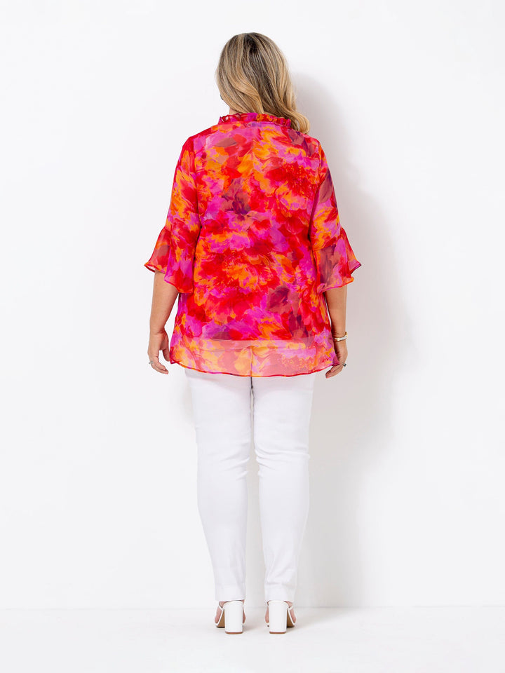 Sunburst Chiffon Top and Cami