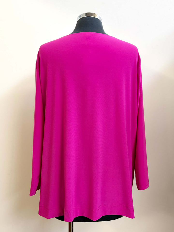 Hot Pink Fashion Basic Top