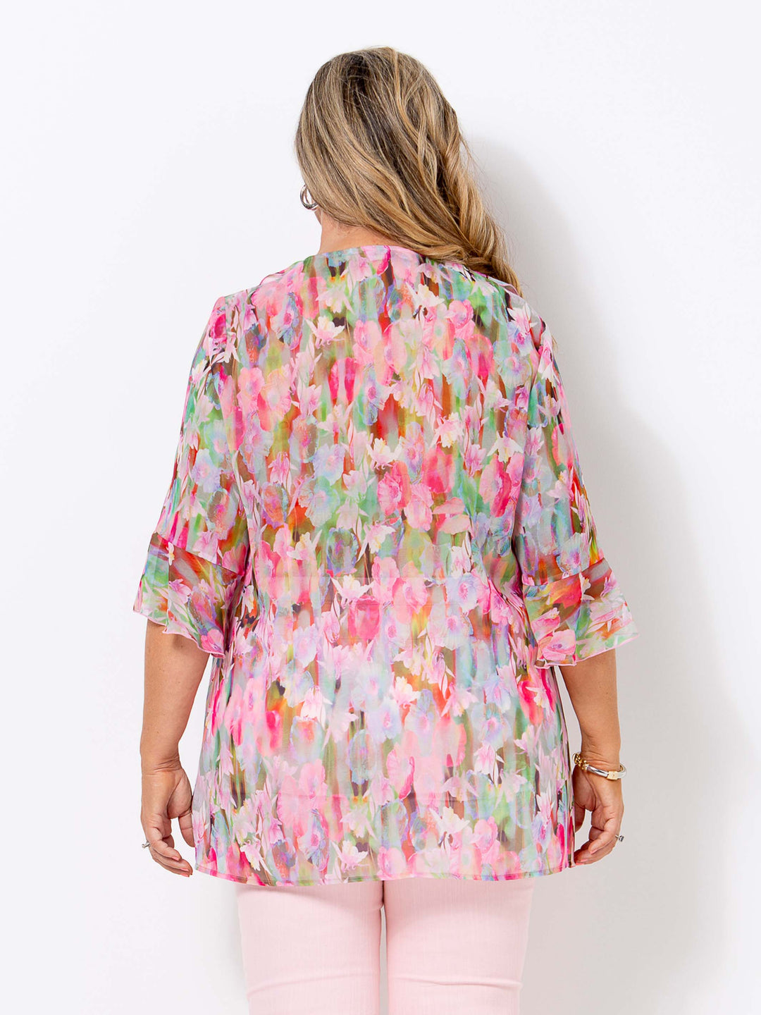 Watercolour Romance Frill Top