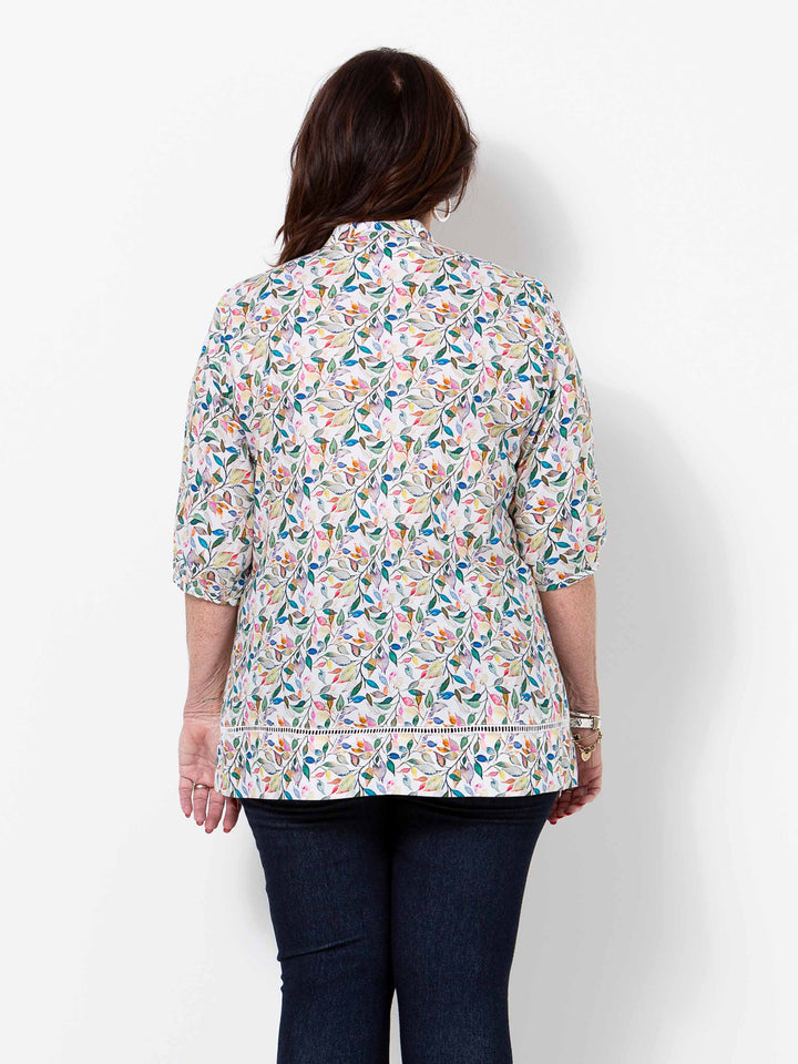 Little Leaves Cotton Shirt