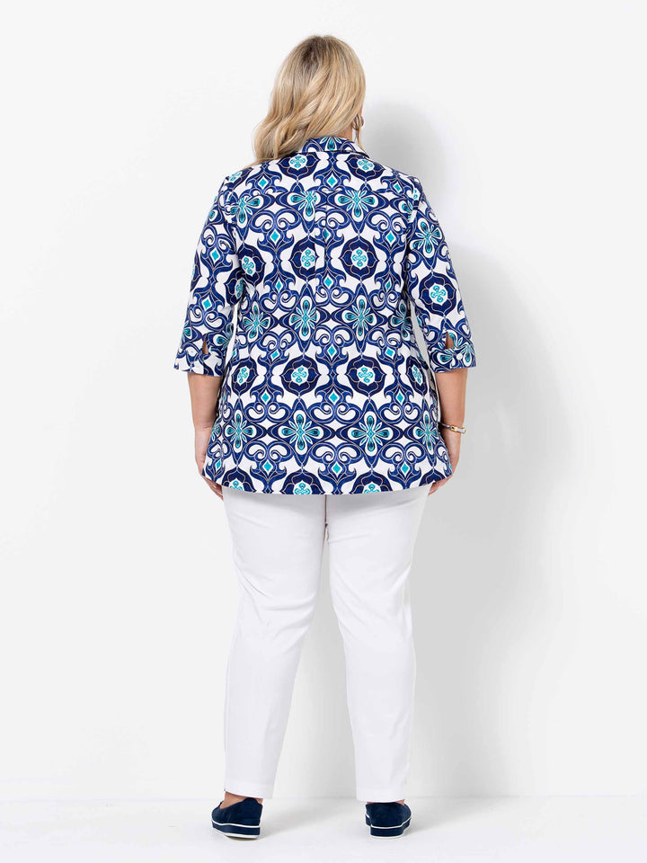 Moroccan Blue Shirt