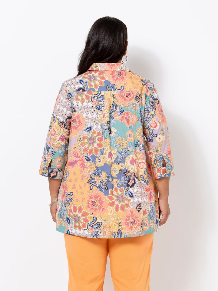 Lotus Haze Cotton Shirt