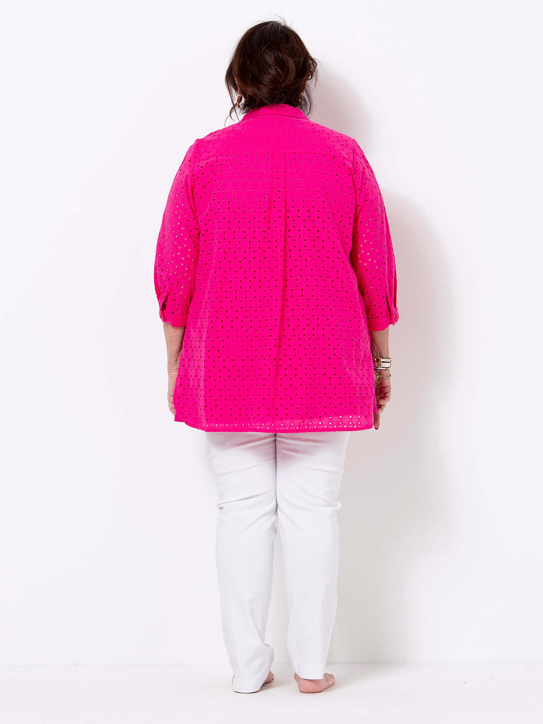 Hot Pink Broderie Shirt