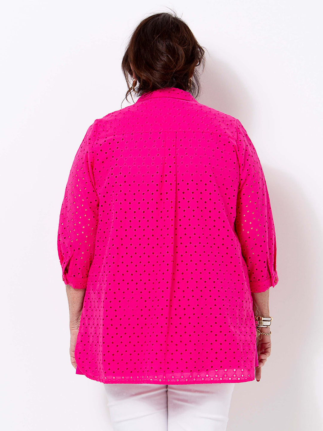 Hot Pink Broderie Shirt