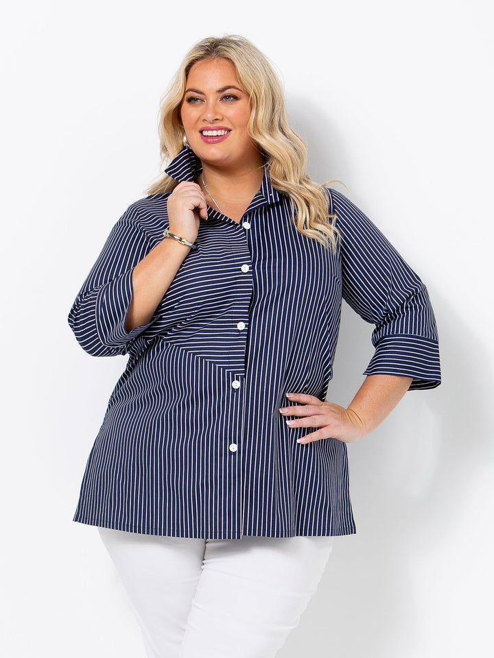 Navy Stripe Shirt