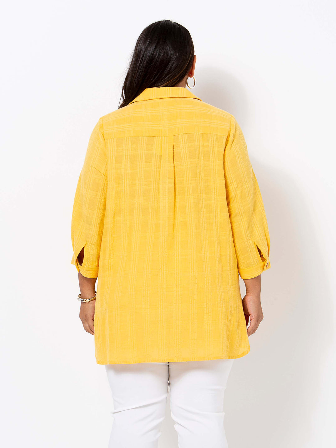 Yellow Textured Shirt