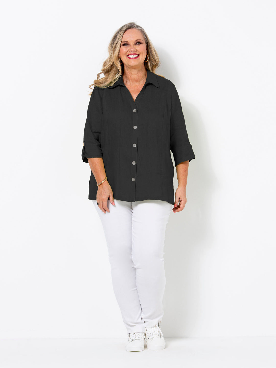 Black Havana Button Shirt