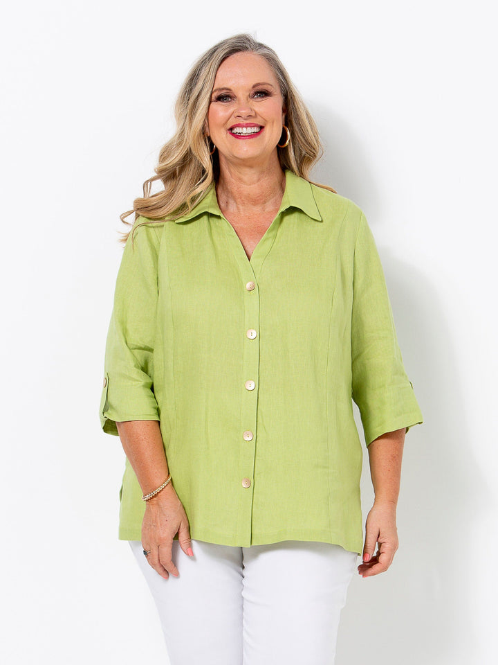 Pear Linen Shirt