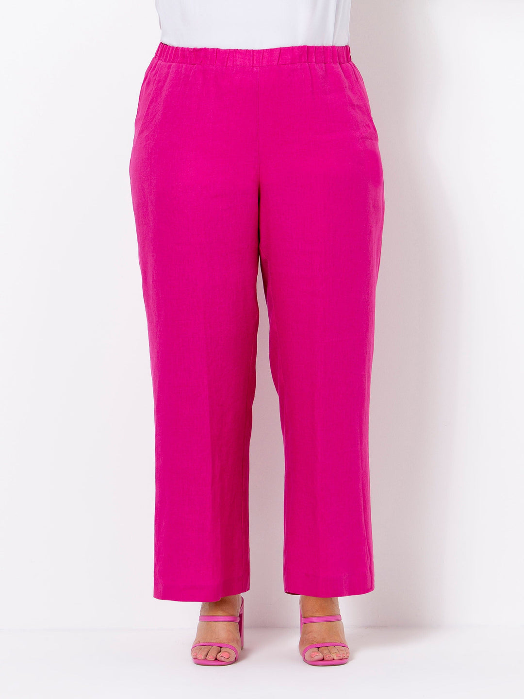 Cerise Linen Pant