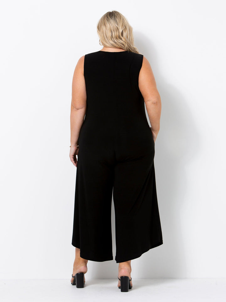 Black Jersey Jumpsuit