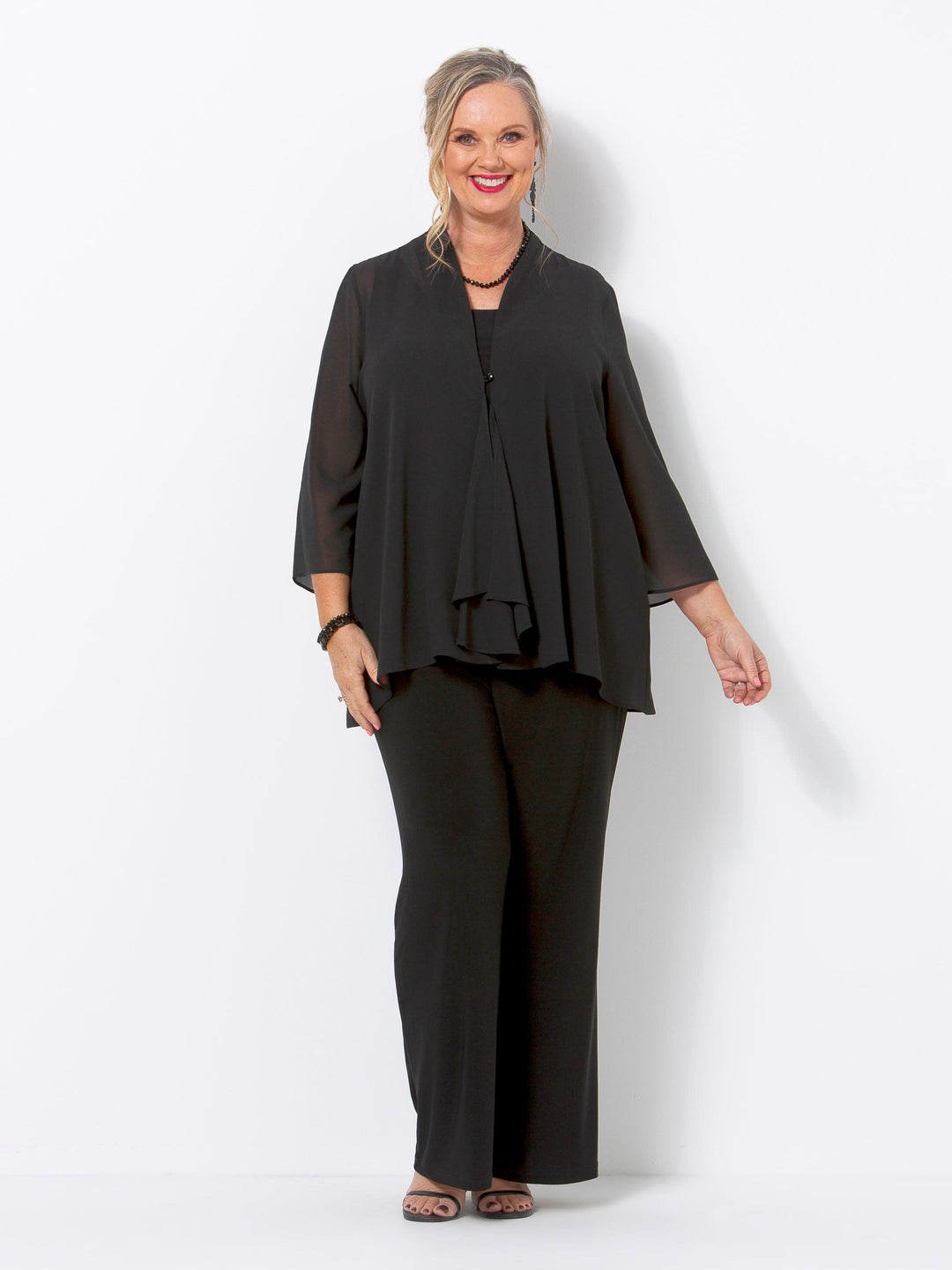 Black Georgette Jacket