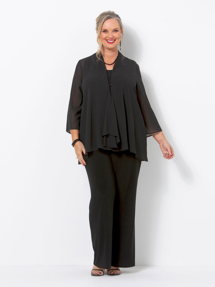 Black Georgette Jacket