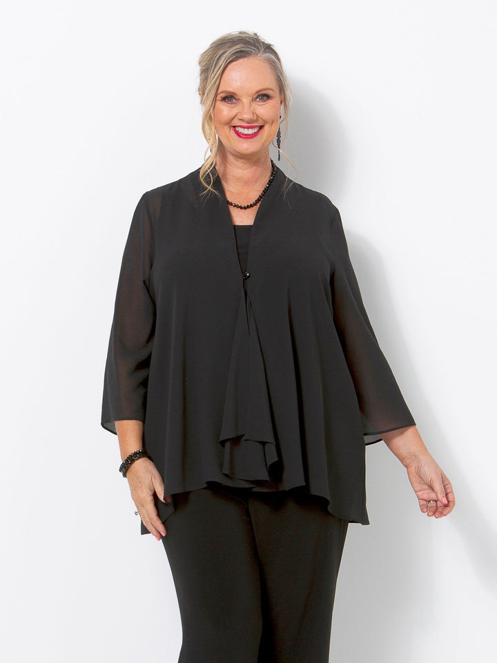 Black Georgette Jacket