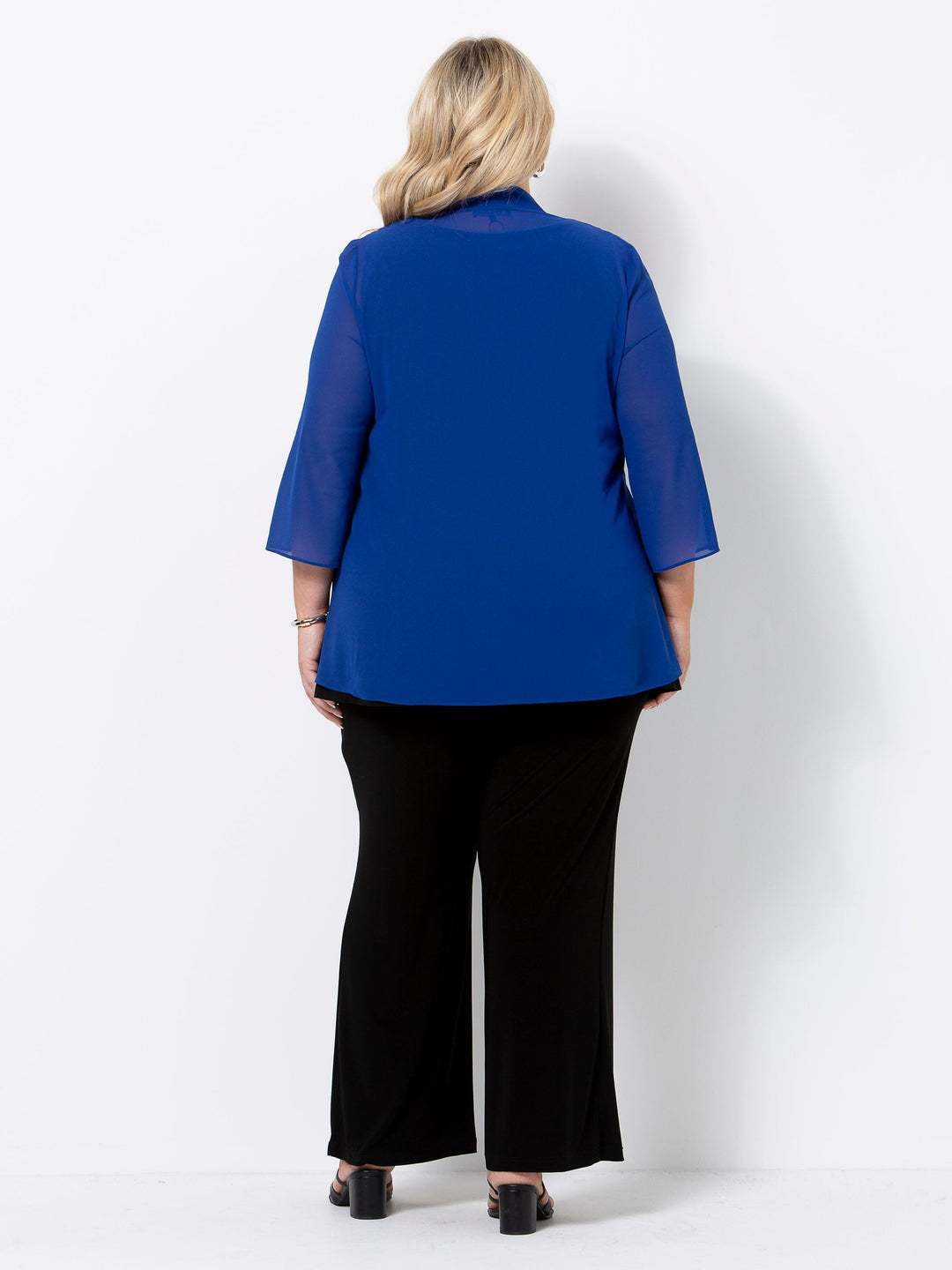 Cobalt Georgette Jacket