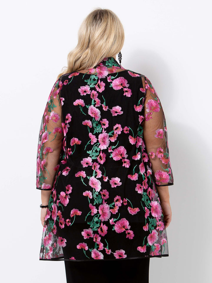 Climbing Camellia Long Jacket