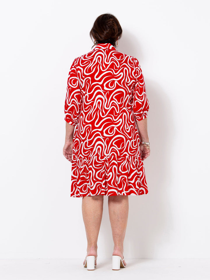 Fire Blaze Squiggles Dress