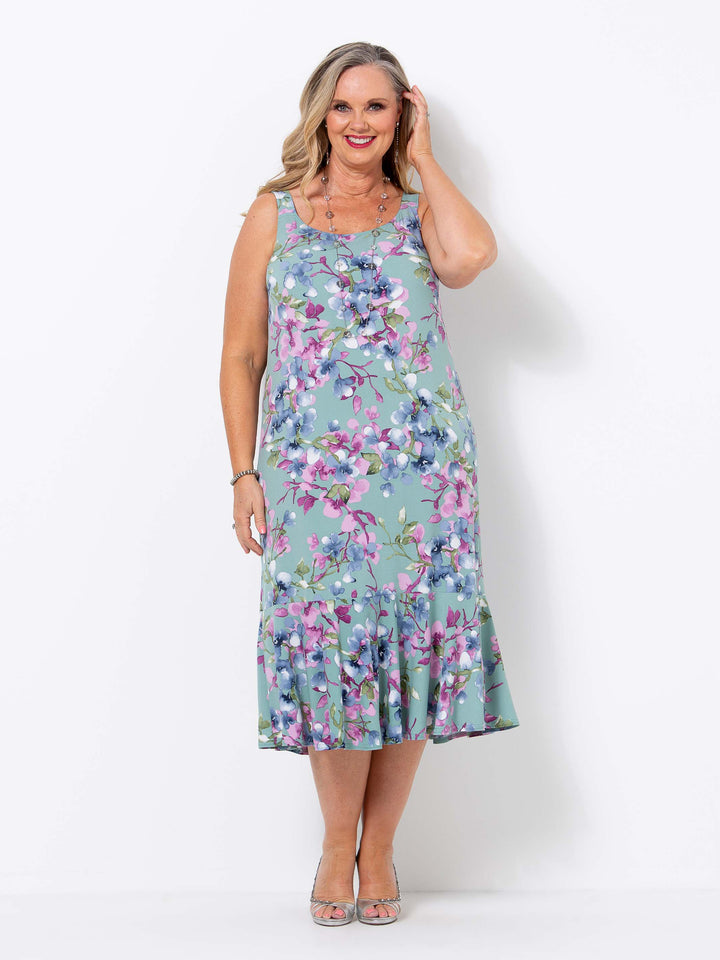 Apple Blossom Flounce Dress