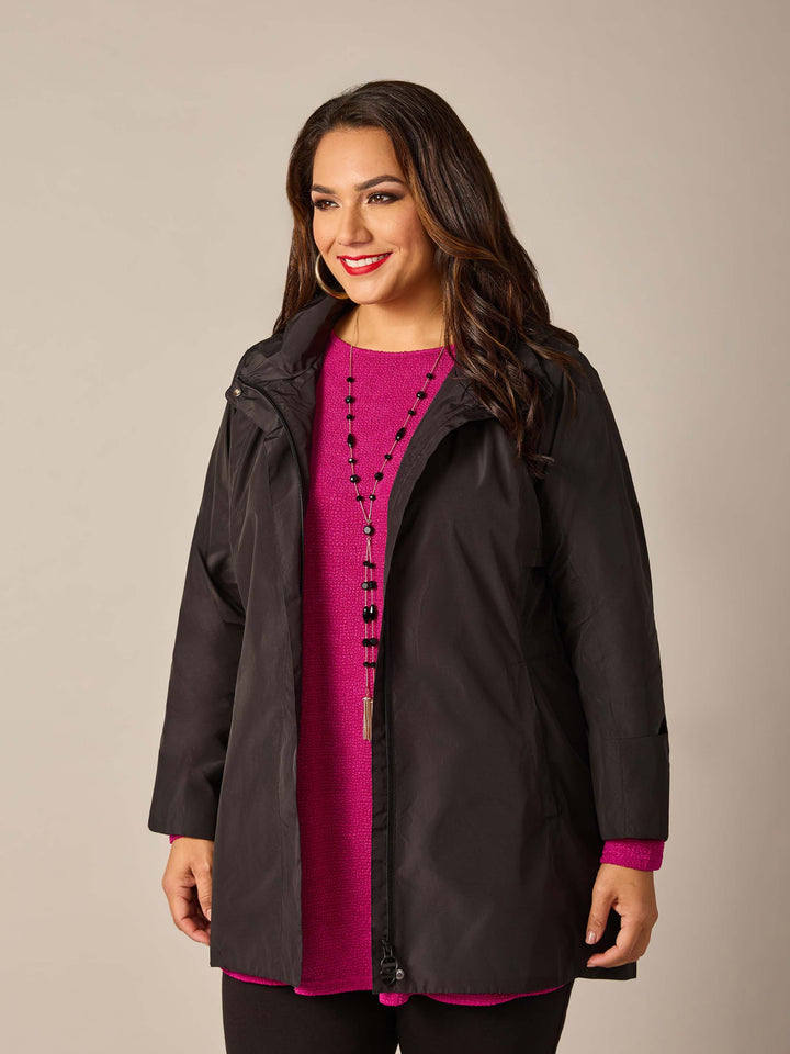 Showerproof Hooded Jacket - Black
