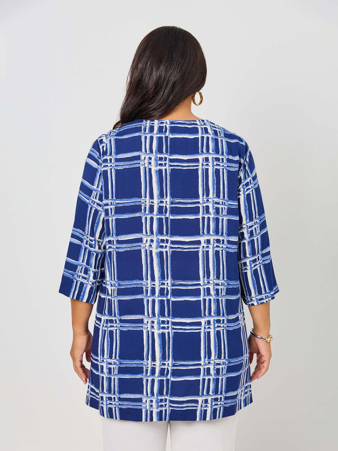 Front Pockets Button Thru Rayon Top - Trax