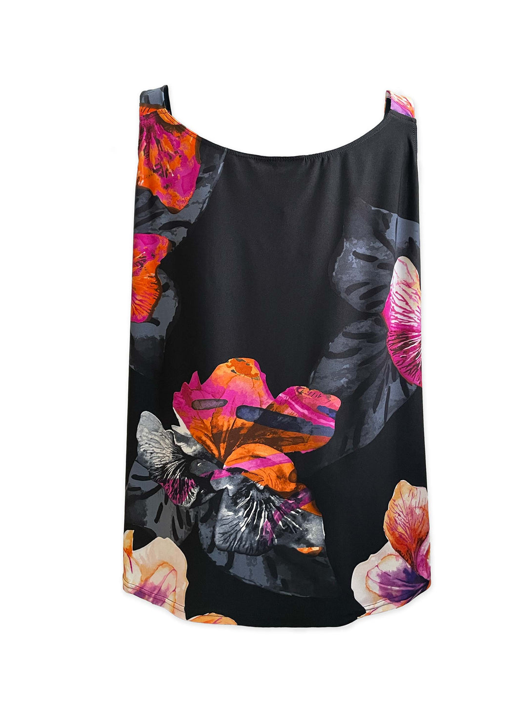 Round Neck Print Jersey Cami - Timeless Blooms