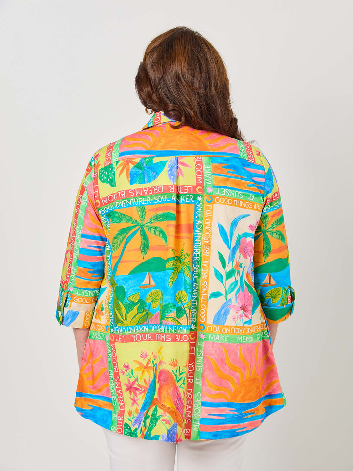 Collared Cotton Shirt - Puerto Rico