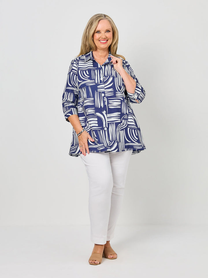 Collared Cotton Shirt - Nautica