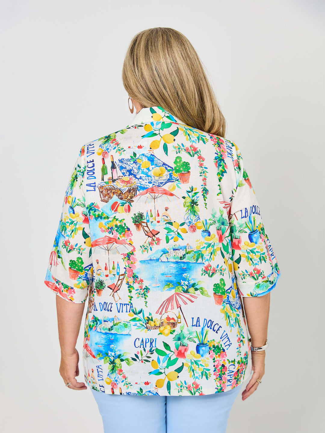 Collared Cotton Shirt - La Dolce Vita