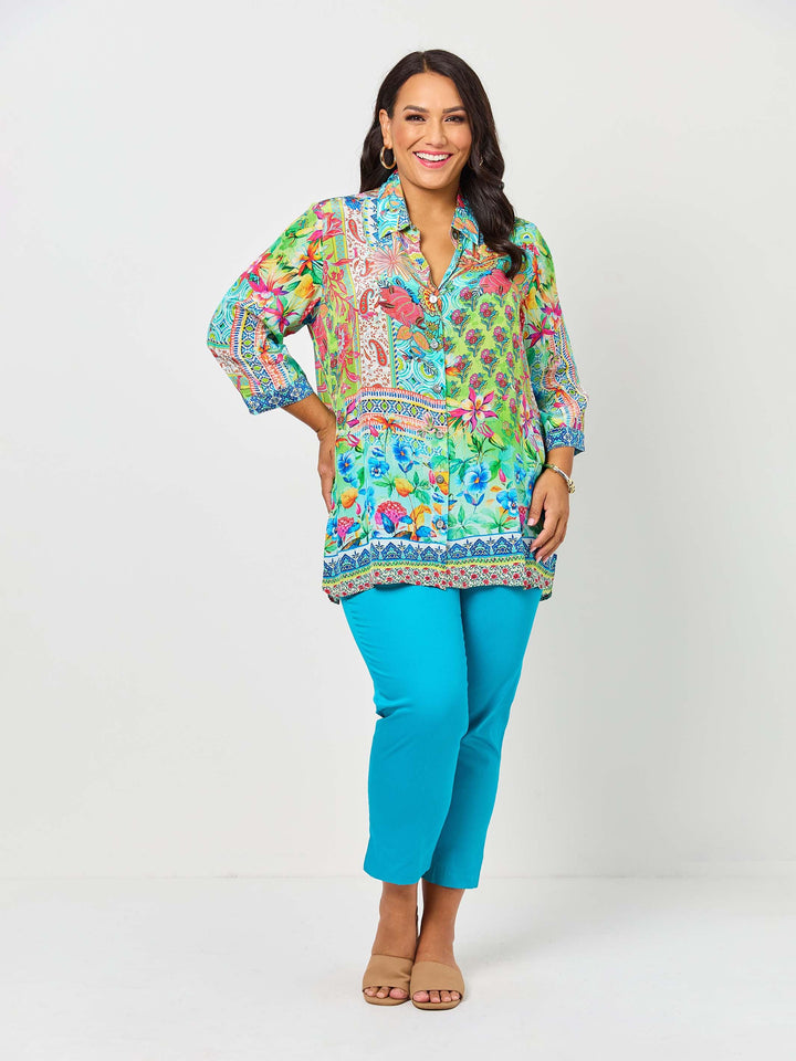 Layla Print Collared Shirt