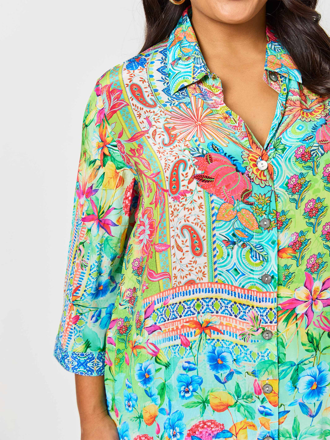 Layla Print Collared Shirt