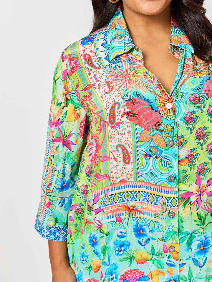 Layla Print Collared Shirt