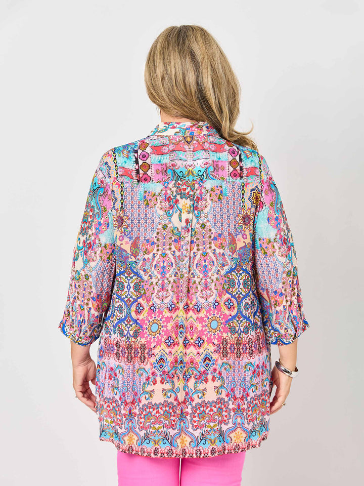 Mia Print Collared Shirt