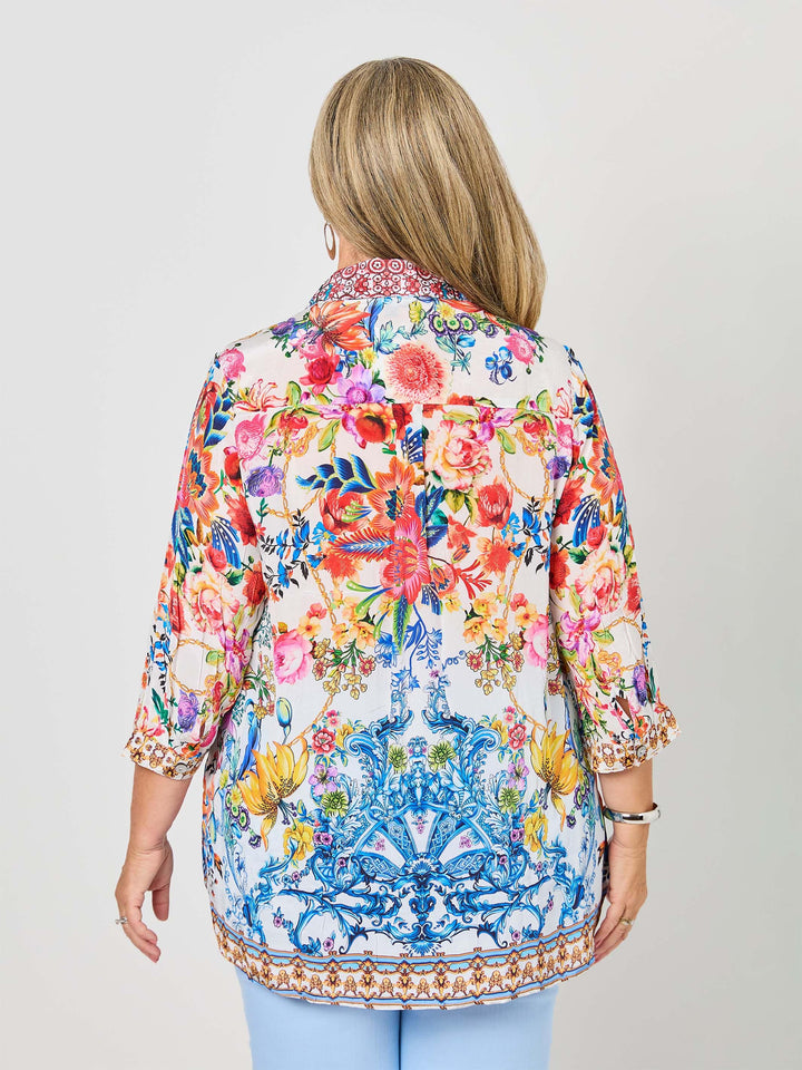 Louise Print Collared Shirt
