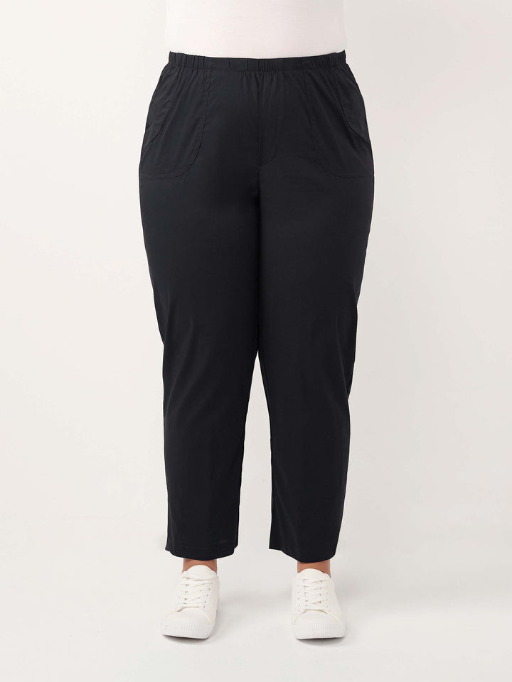 City Cotton Pant - Black