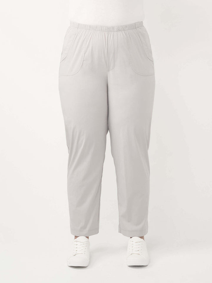 City Cotton Pant - Cement