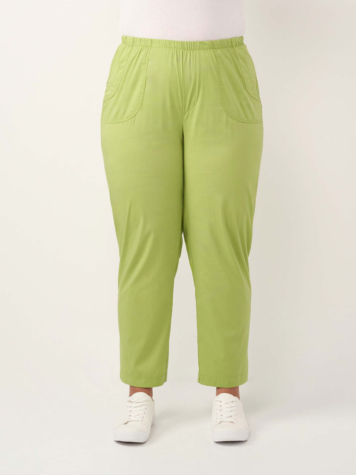 City Cotton Pant - Limelight