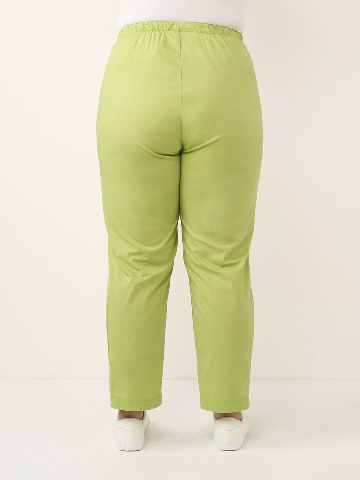 City Cotton Pant - Limelight