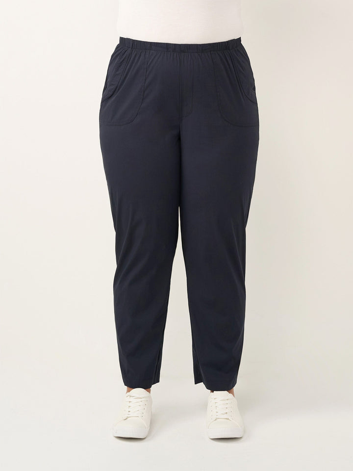 City Cotton Pant - Dark Navy