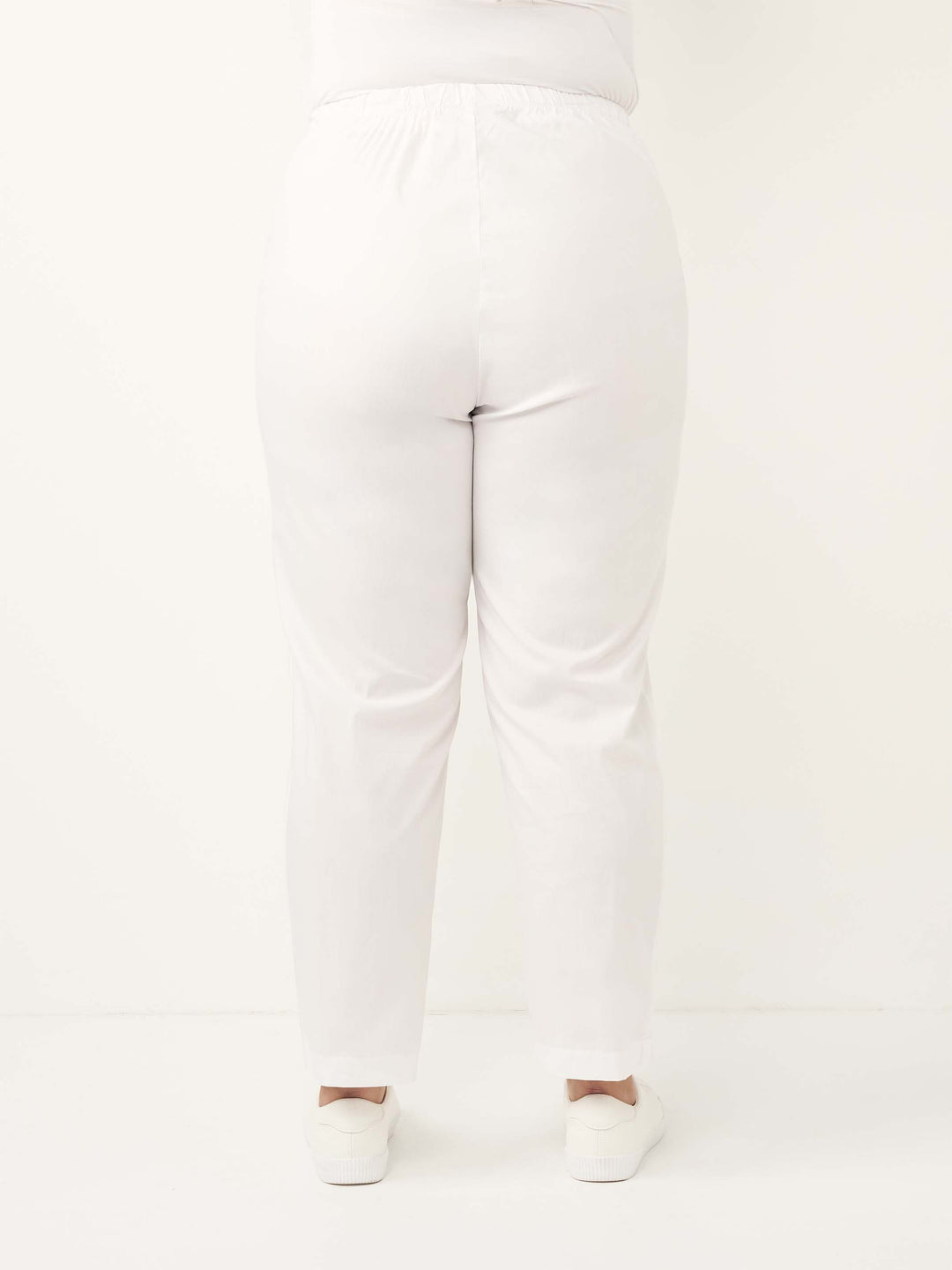 City Cotton Pant - White