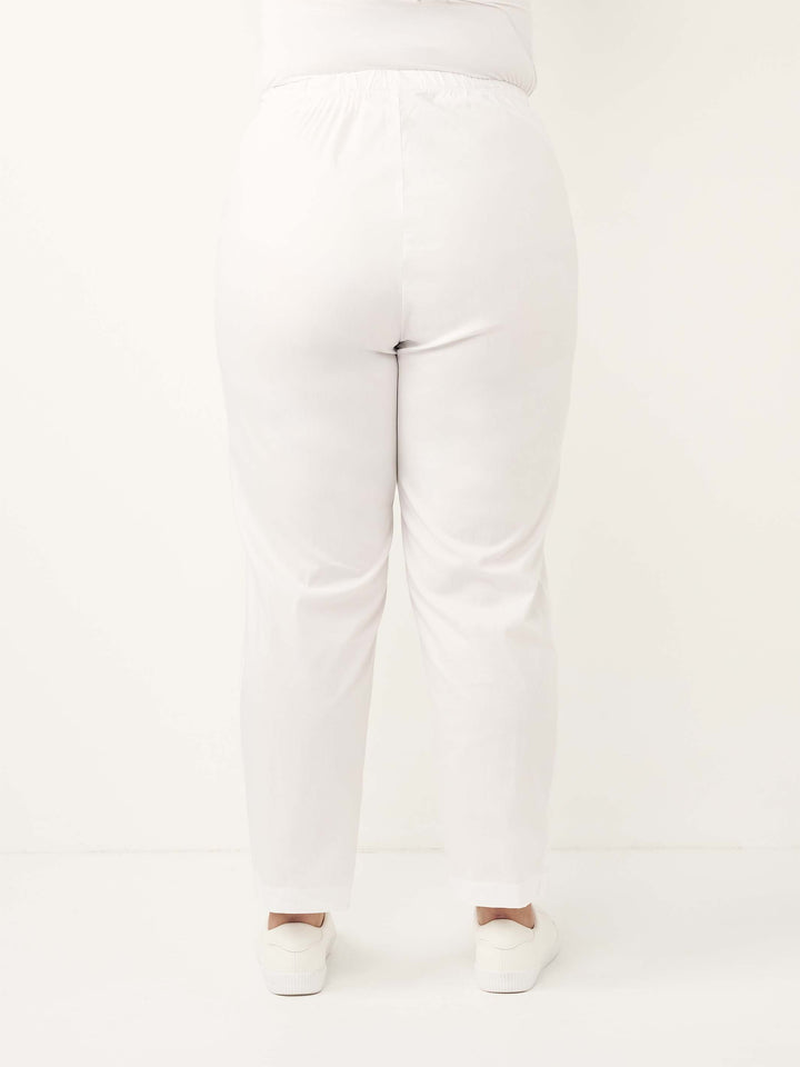 City Cotton Pant - White