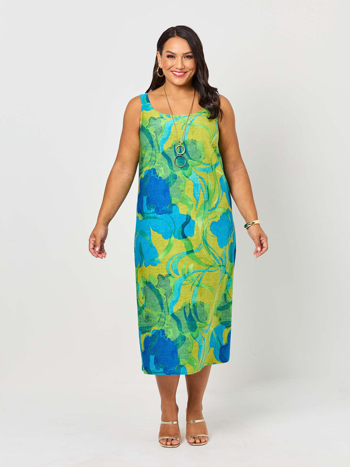 Jersey Print Singlet Dress - Willow